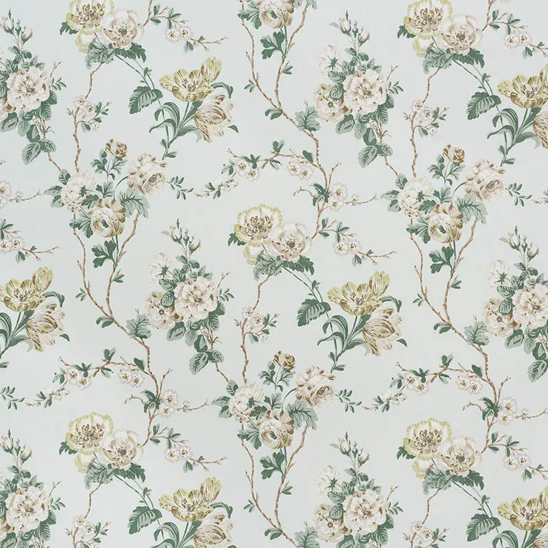 BETTY CHINTZ fabric CELADON color by Schumacher