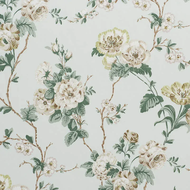 BETTY CHINTZ fabric CELADON color by Schumacher