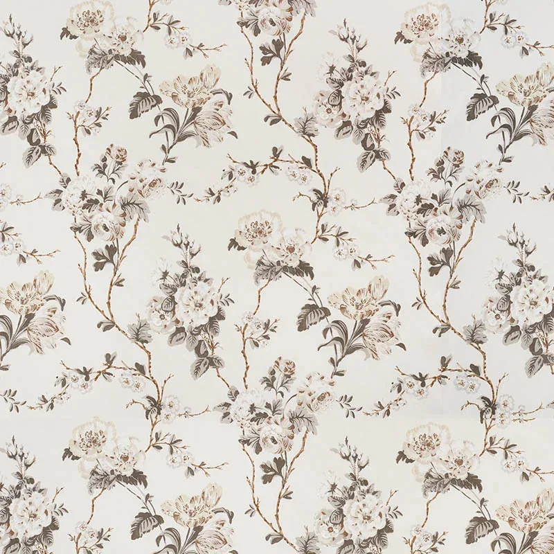 BETTY CHINTZ Fabric – CHARCOAL | Schumacher | Wallpaper Twin BETTY CHINTZ fabric CHARCOAL color by Schumacher