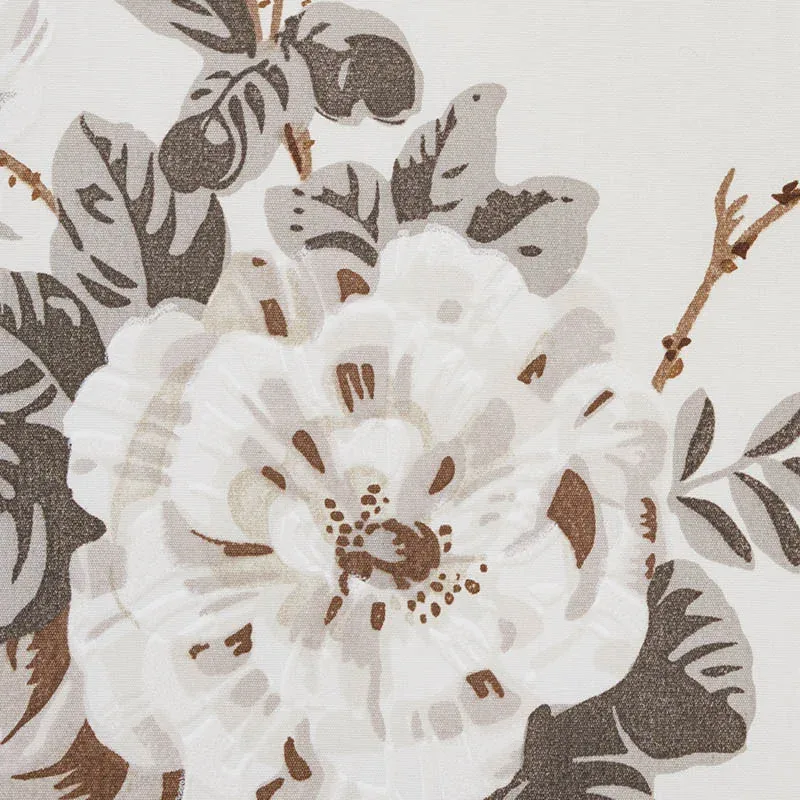 BETTY CHINTZ Fabric – CHARCOAL | Schumacher | Wallpaper Twin BETTY CHINTZ fabric CHARCOAL color by Schumacher