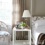 BETTY CHINTZ Fabric – CHARCOAL | Schumacher | Wallpaper Twin BETTY CHINTZ fabric CHARCOAL color by Schumacher