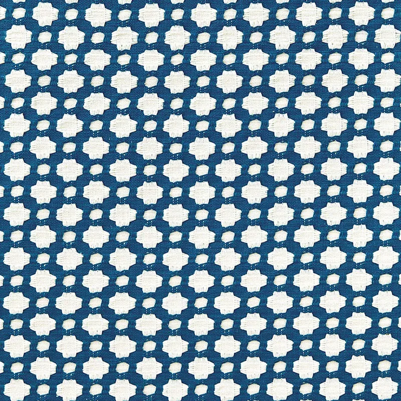 BETWIXT fabric INDIGO/IVORY color by Schumacher