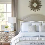 BETWIXT Fabric – WATER/NATURAL | Schumacher | Wallpaper Twin BETWIXT fabric WATER/NATURAL color by Schumacher
