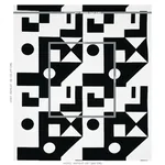 BINARY EMBROIDERY fabric BLACK color by Schumacher