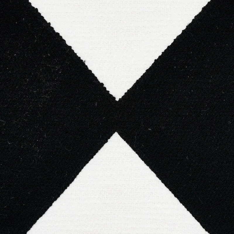 BINARY EMBROIDERY fabric BLACK color by Schumacher
