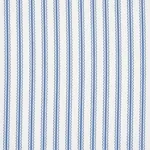 BIRDIE TICKING STRIPE fabric INDIGO color by Schumacher