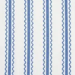 BIRDIE TICKING STRIPE fabric INDIGO color by Schumacher