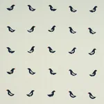 BIRDS HAND BLOCK PRINT Fabric – BLACK ON NATURAL | Schumache BIRDS HAND BLOCK PRINT fabric BLACK ON NATURAL color by Schumacher