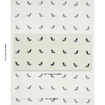 BIRDS HAND BLOCK PRINT Fabric – BLACK ON NATURAL | Schumache BIRDS HAND BLOCK PRINT fabric BLACK ON NATURAL color by Schumacher