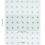 BIRDS HAND BLOCK PRINT Fabric – GREEN ON SKY | Schumacher | BIRDS HAND BLOCK PRINT fabric GREEN ON SKY color by Schumacher