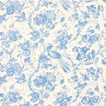 BIRDS OF PARADISE Fabric – BLUE | Schumacher | Wallpaper Twi BIRDS OF PARADISE fabric BLUE color by Schumacher