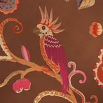 BIRDS OF PARADISE WOVEN Fabric – CHESTNUT | Schumacher | Wal BIRDS OF PARADISE WOVEN fabric CHESTNUT color by Schumacher