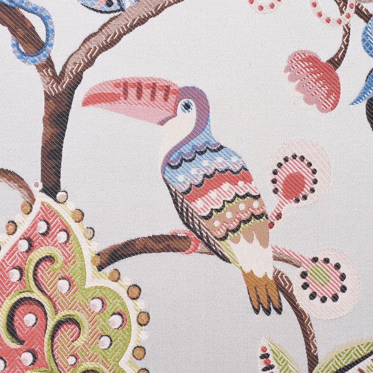 BIRDS OF PARADISE WOVEN Fabric – MIST | Schumacher | Wallpap BIRDS OF PARADISE WOVEN fabric MIST color by Schumacher