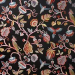 BIRDS OF PARADISE WOVEN Fabric – NOIR | Schumacher | Wallpap BIRDS OF PARADISE WOVEN fabric NOIR color by Schumacher