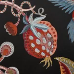 BIRDS OF PARADISE WOVEN Fabric – NOIR | Schumacher | Wallpap BIRDS OF PARADISE WOVEN fabric NOIR color by Schumacher