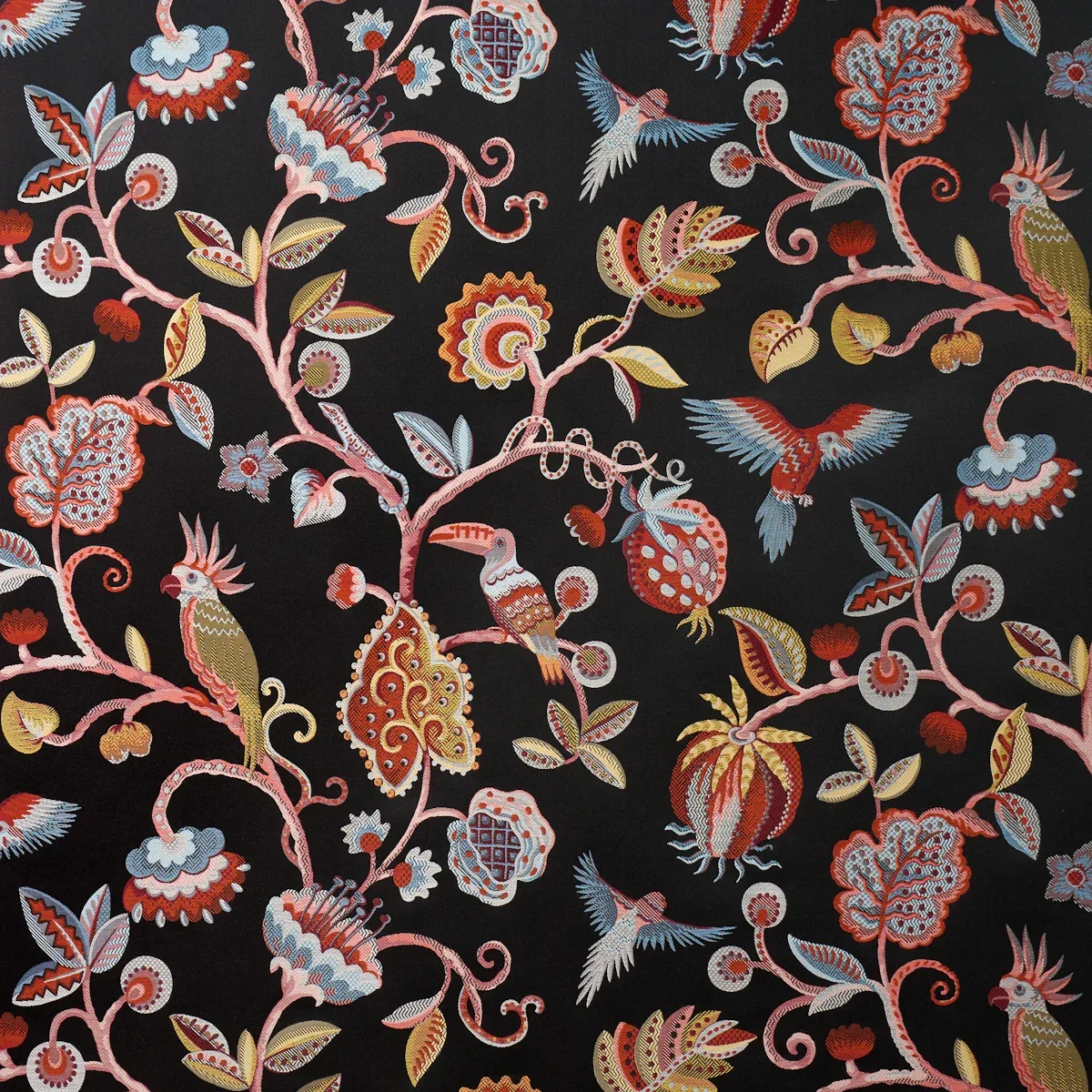 85110 | BIRDS OF PARADISE WOVEN – NOIR