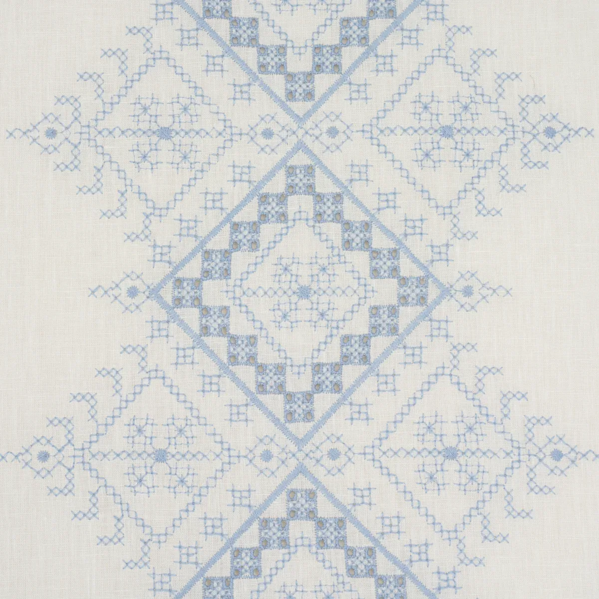 BIRGITTA SHEER Fabric – SKY | Schumacher | Wallpaper Twins BIRGITTA SHEER fabric SKY color by Schumacher
