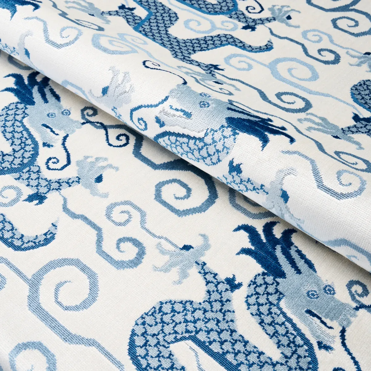 BIXI VELVET fabric MOONSTONE color by Schumacher