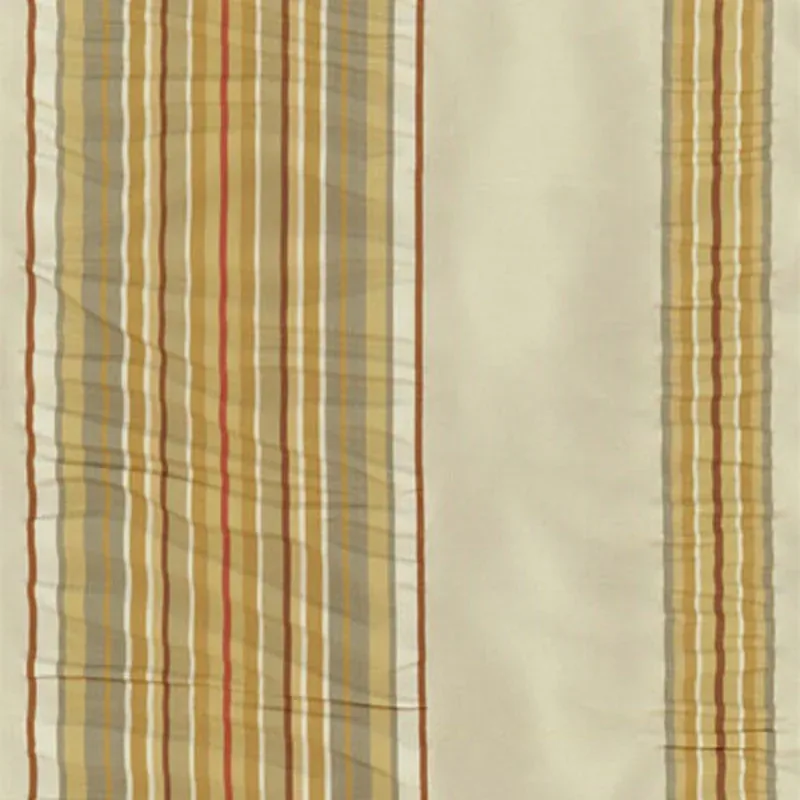 BIZET RUCHED STRIPE fabric FRESCO color by Schumacher