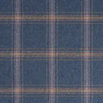 BLACKBURN MERINO PLAID fabric DENIM color by Schumacher