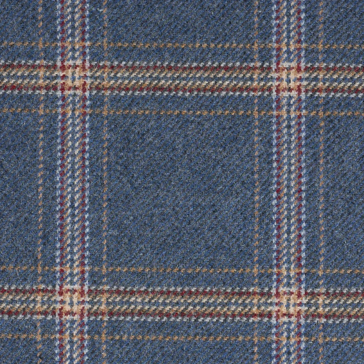 BLACKBURN MERINO PLAID fabric DENIM color by Schumacher