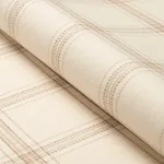 BLACKBURN MERINO PLAID fabric IVORY color by Schumacher