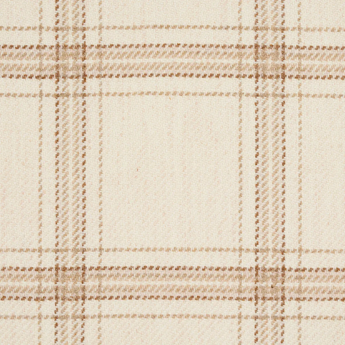 BLACKBURN MERINO PLAID fabric IVORY color by Schumacher