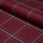 BLACKBURN MERINO PLAID fabric REDWOOD color by Schumacher