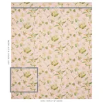 BLACKWELL LINEN Fabric – BLUSH | Schumacher | Wallpaper Twin BLACKWELL LINEN fabric BLUSH color by Schumacher