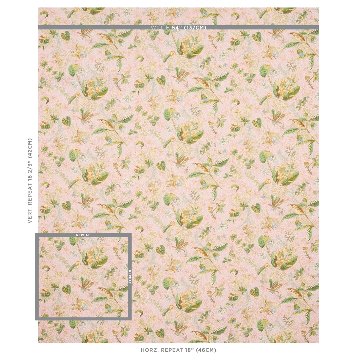 BLACKWELL LINEN Fabric – BLUSH | Schumacher | Wallpaper Twin BLACKWELL LINEN fabric BLUSH color by Schumacher