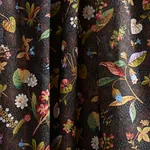 BLACKWELL LINEN Fabric – NOIR | Schumacher | Wallpaper Twins BLACKWELL LINEN fabric NOIR color by Schumacher