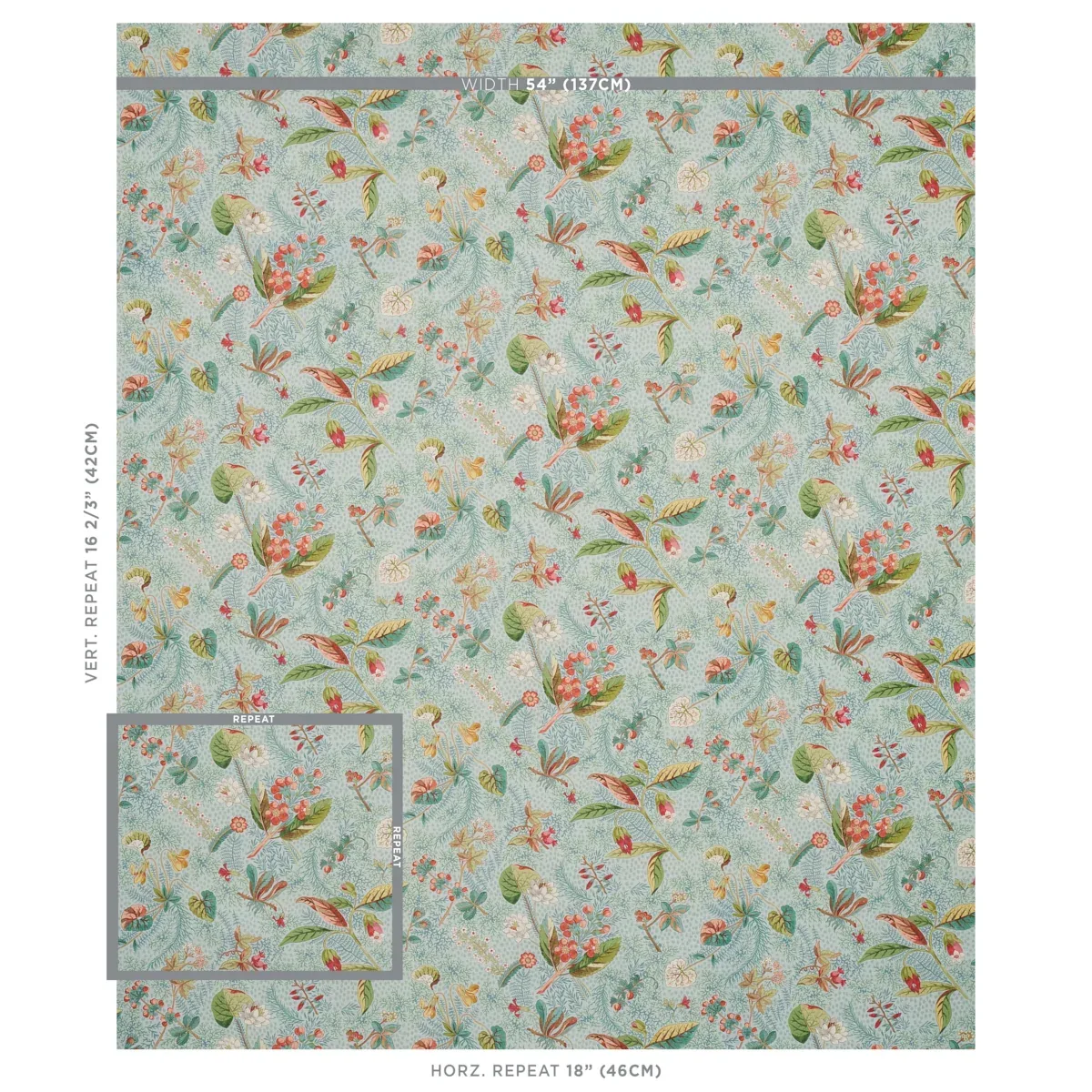 BLACKWELL LINEN Fabric – SKY | Schumacher | Wallpaper Twins BLACKWELL LINEN fabric SKY color by Schumacher