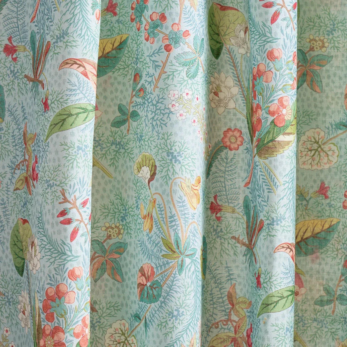 BLACKWELL LINEN Fabric – SKY | Schumacher | Wallpaper Twins BLACKWELL LINEN fabric SKY color by Schumacher