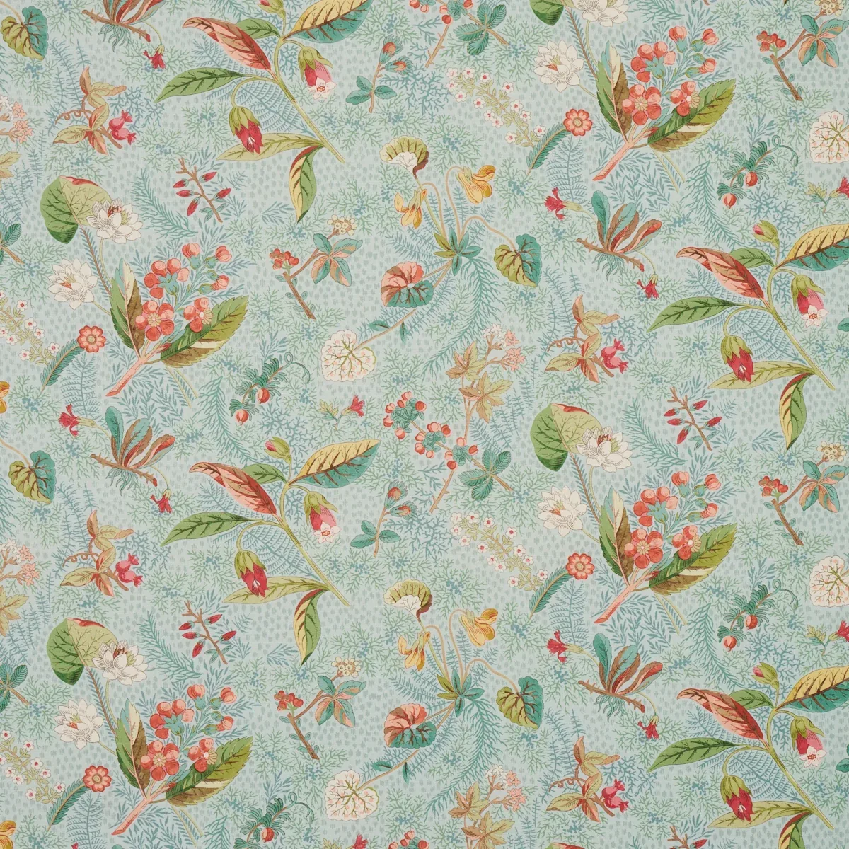 BLACKWELL LINEN fabric SKY color by Schumacher