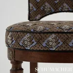 BLAIR SILK ÉPINGLÉ fabric CHARLTON BROWN color by Schumacher