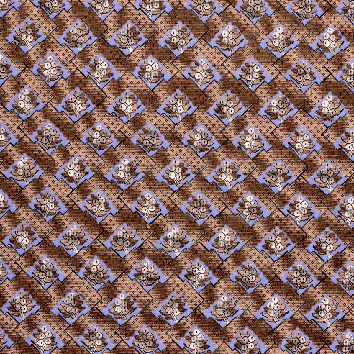 BLAIR SILK ÉPINGLÉ fabric CHARLTON BROWN color by Schumacher