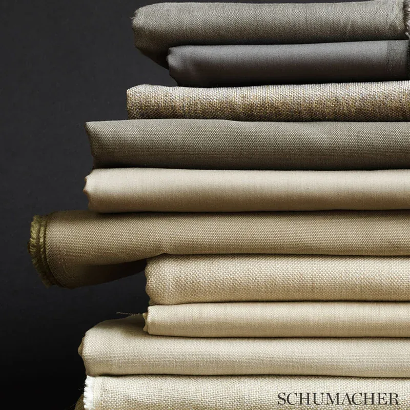 Blake Polished Cotton fabric GRAPHITE color by Schumacher