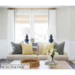 BLEECKER Fabric – TWILIGHT | Schumacher | Wallpaper Twins BLEECKER fabric TWILIGHT color by Schumacher