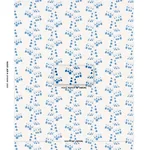 BLEEDING HEARTS fabric BLUE color by Schumacher