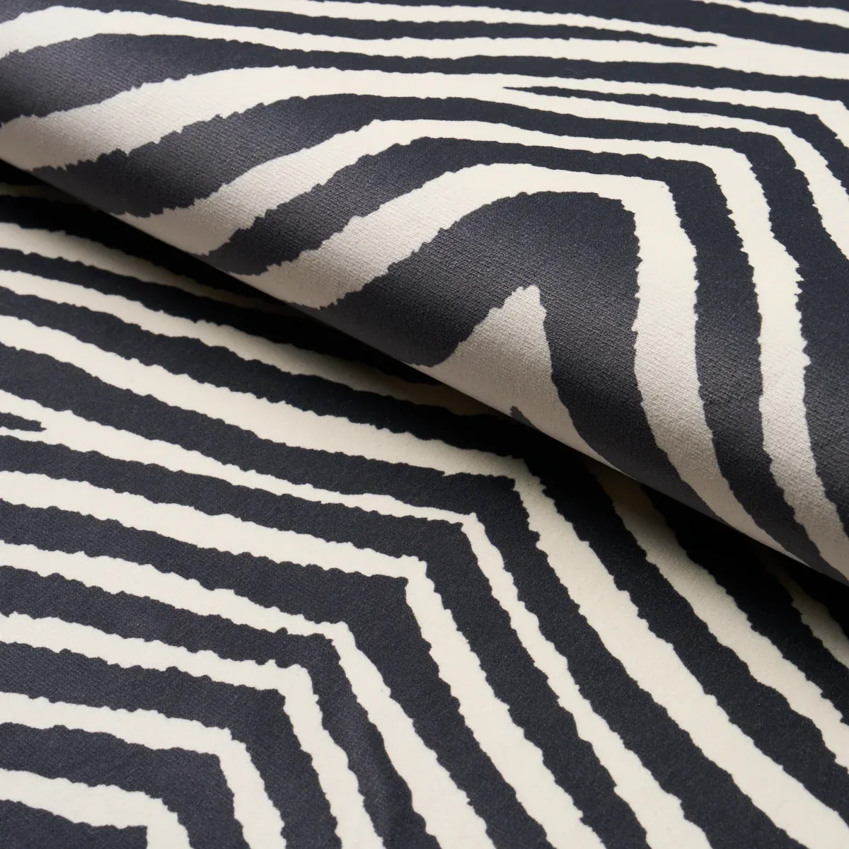 BLIXEN VELVET fabric GRAPHITE color by Schumacher