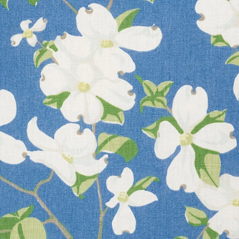 BLOOMING BRANCH fabric BLUE color by Schumacher