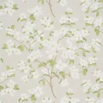 BLOOMING BRANCH Fabric – DOVE | Schumacher | Wallpaper Twins BLOOMING BRANCH fabric DOVE color by Schumacher