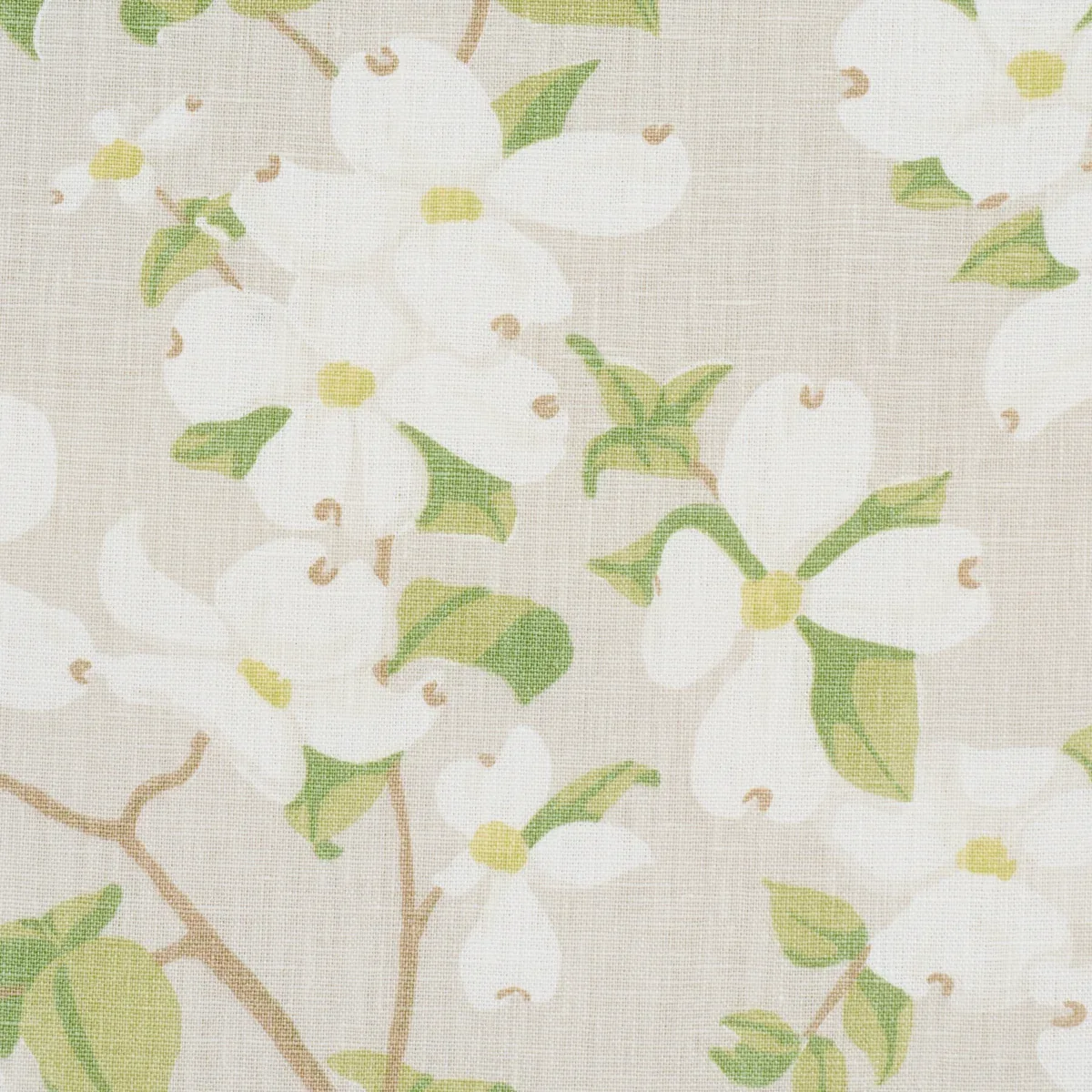 BLOOMING BRANCH Fabric – DOVE | Schumacher | Wallpaper Twins BLOOMING BRANCH fabric DOVE color by Schumacher