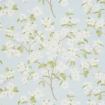 BLOOMING BRANCH fabric SKY color by Schumacher