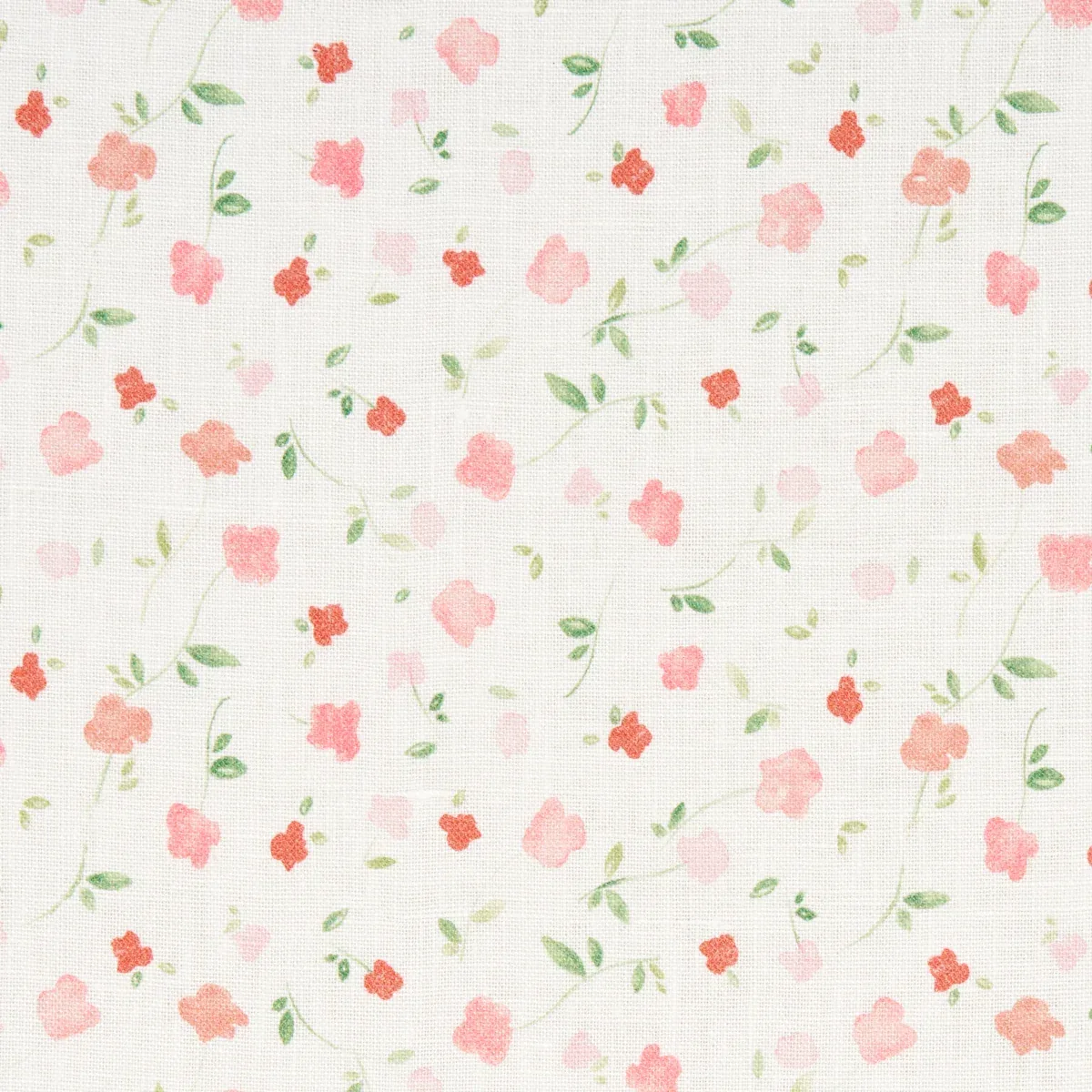BLOOMWIND PERFORMANCE LINEN fabric PINK color by Schumacher