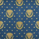 BLUE ROOM LAMPAS Fabric – BLUE | Schumacher | Wallpaper Twin BLUE ROOM LAMPAS fabric BLUE color by Schumacher