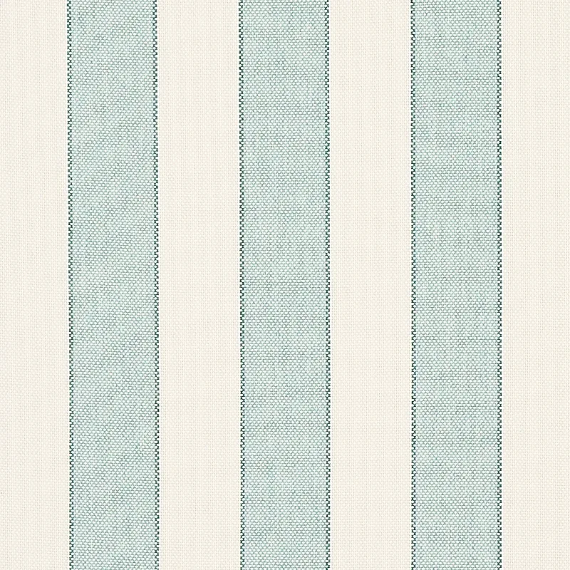 BLUMONT STRIPE INDOOR/OUTDOOR fabric AQUA color by Schumacher