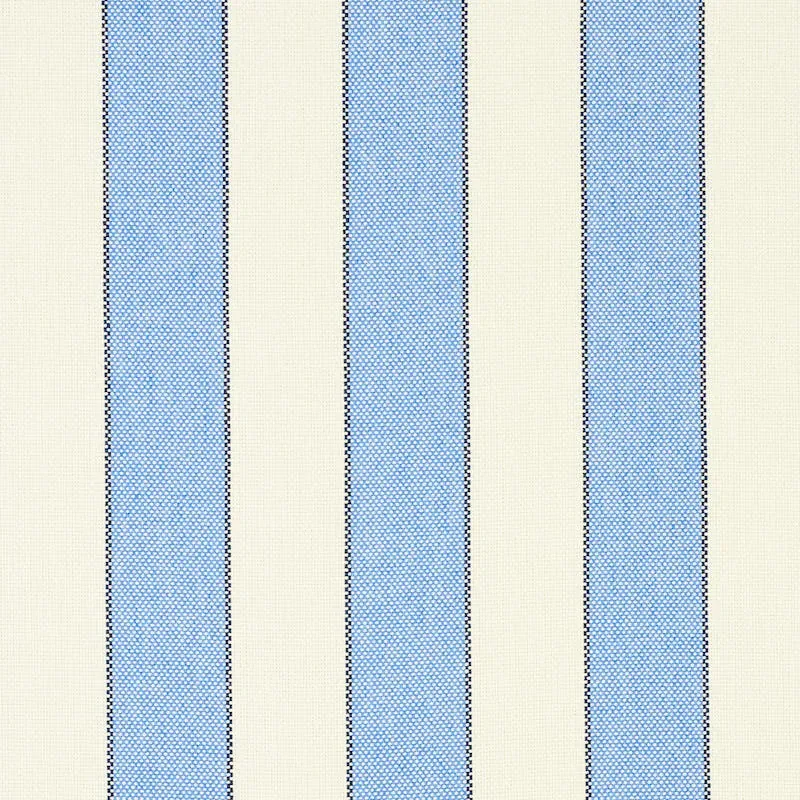 BLUMONT STRIPE INDOOR/OUTDOOR fabric BLUE color by Schumacher
