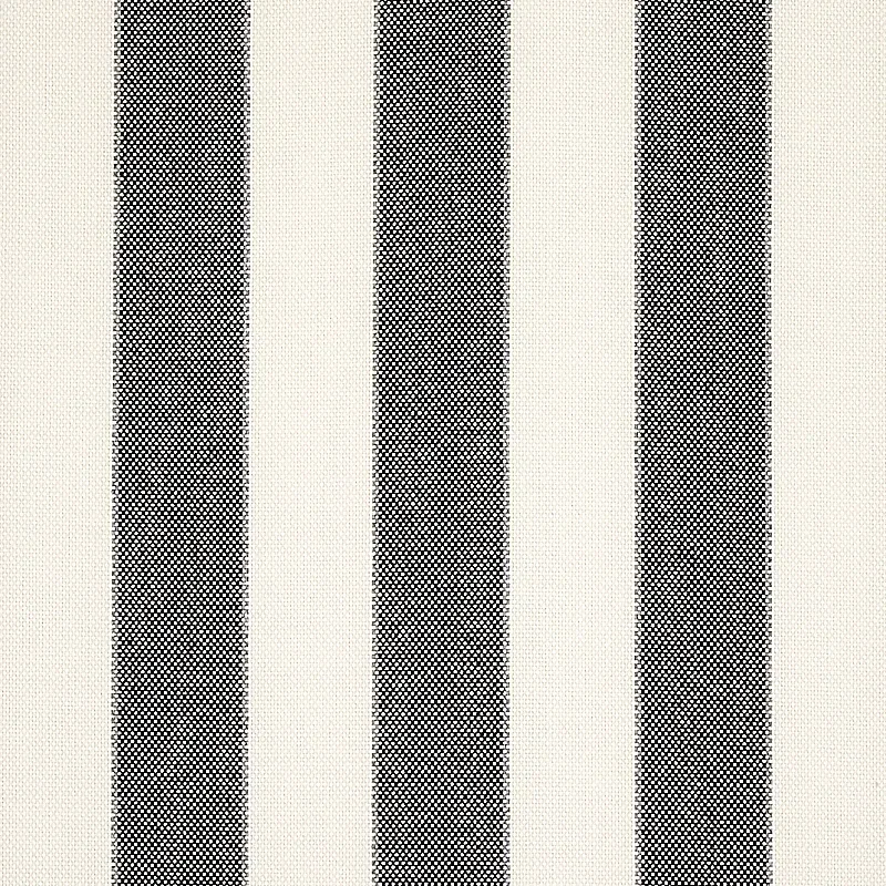 BLUMONT STRIPE INDOOR/OUTDOOR fabric CHARCOAL color by Schumacher