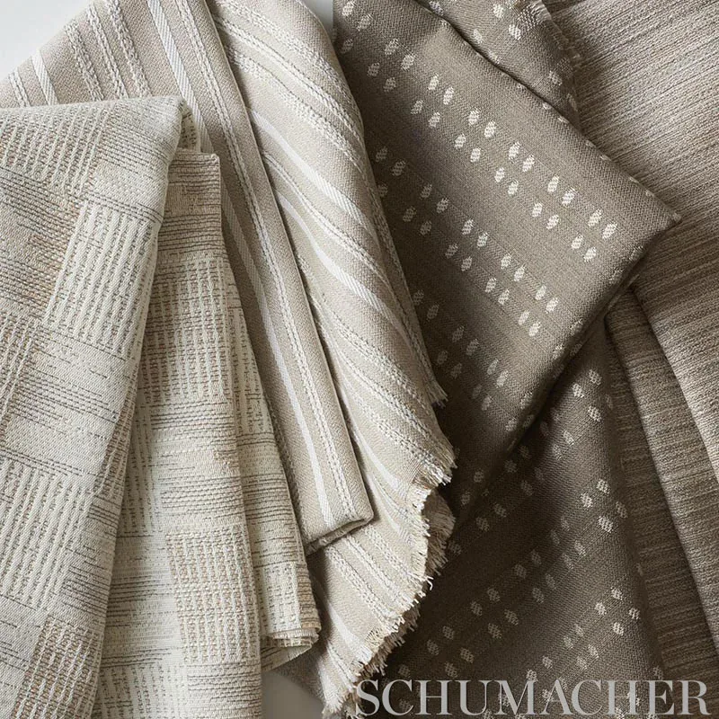 BOLSA INDOOR/OUTDOOR fabric CHARCOAL color by Schumacher